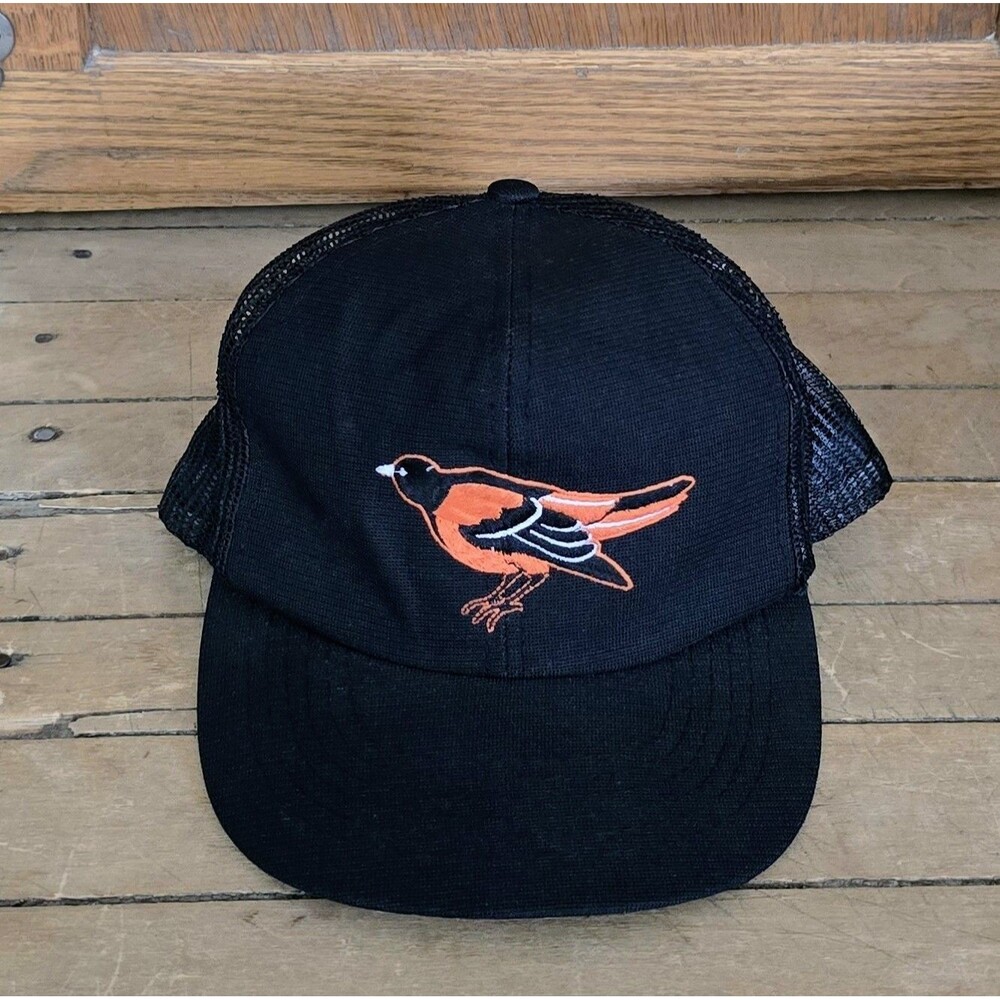 VINTAGE Baltimore Orioles Cap Hat Snapback MLB Embroidered Logo ANNCO Black